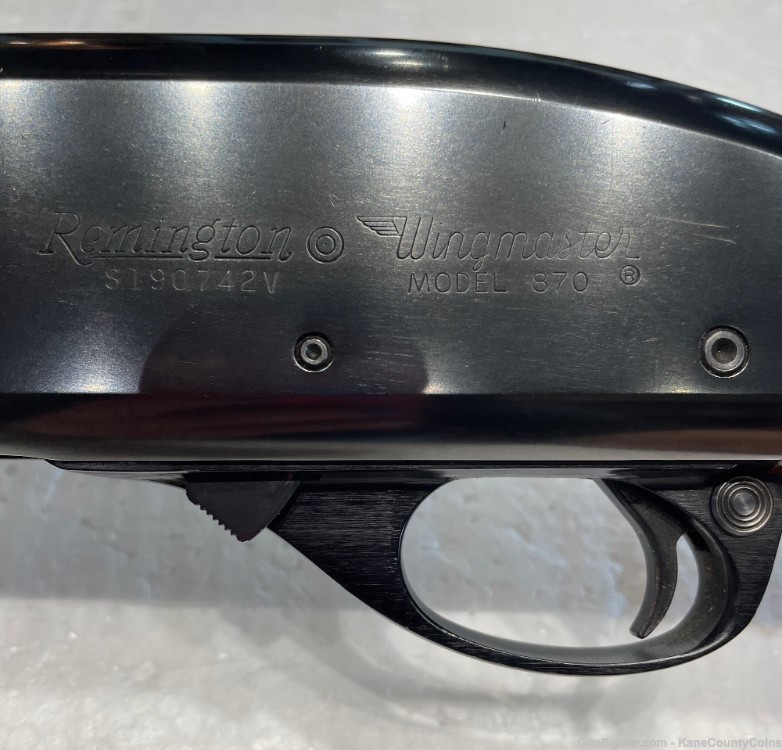 Vintage Remington 870 Wingmaster 12 GA 28" Mod Plain Barrel Great Condition-img-7
