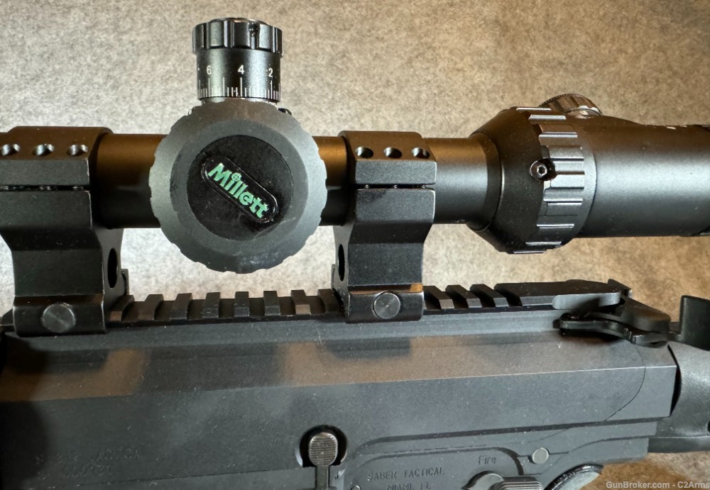 Saber Tactical 308 / 7.62 NATO AR10 Rifle with 50mm Millett Scope-img-6