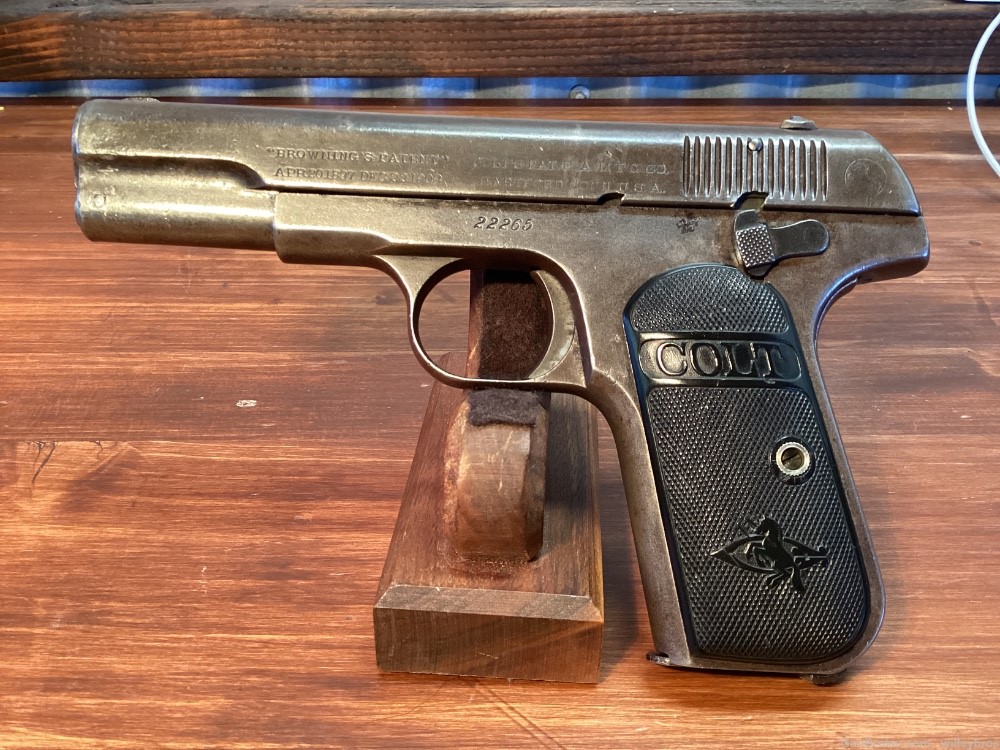 1905 Colt 1903 Hammerless .32 acp 3” bbl Worn Finish Light Pitted Bore-img-7