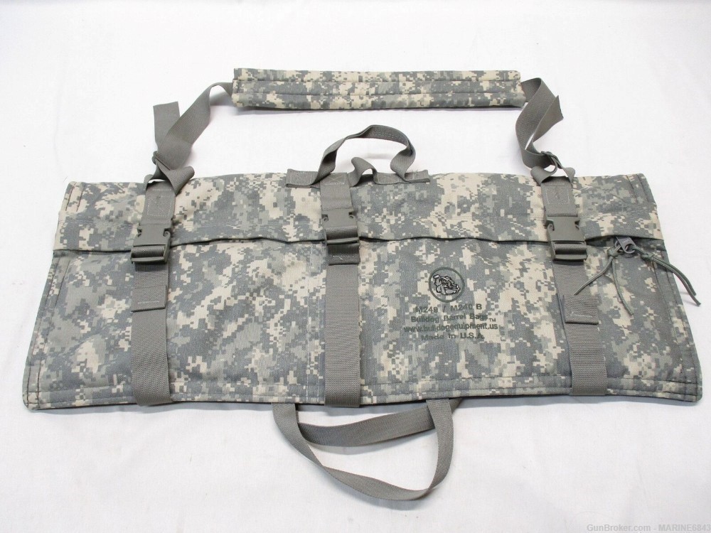 M249 / M240B Spare Barrel Bag, w/ Shoulder Strap, Bulldog Tactical *Good*-img-0