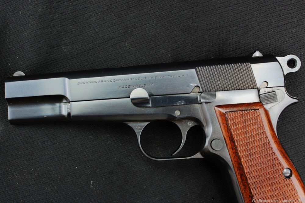 Browning Hi-Power 9mm Pre-T Series, 1964 mfg, original box; USED-img-8