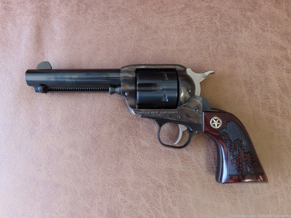 RUGER NEW VAQUERO .45LC CUSTOMIZED BY LONG HUNTER SHOOTING SUPPLY, ORG CASE-img-1