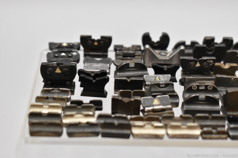 Large Lot 94 Assorted Dovetail Rear Sights Unmarked Lyman READ-img-13