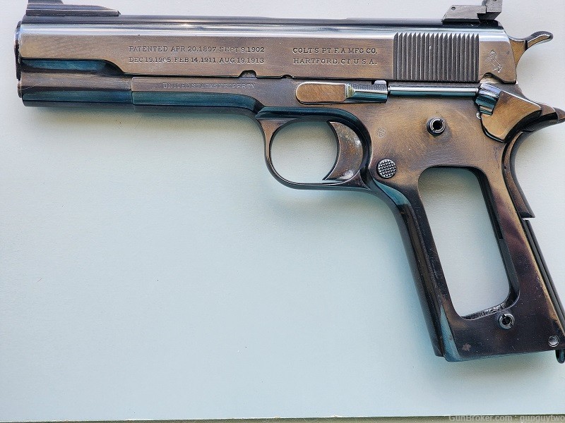US Army WWI Colt Model 1911 .45 ACP 5" Semi-Auto Pistol 1917 -img-10