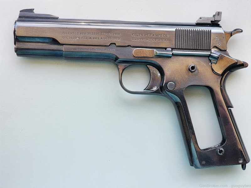 US Army WWI Colt Model 1911 .45 ACP 5" Semi-Auto Pistol 1917 -img-11