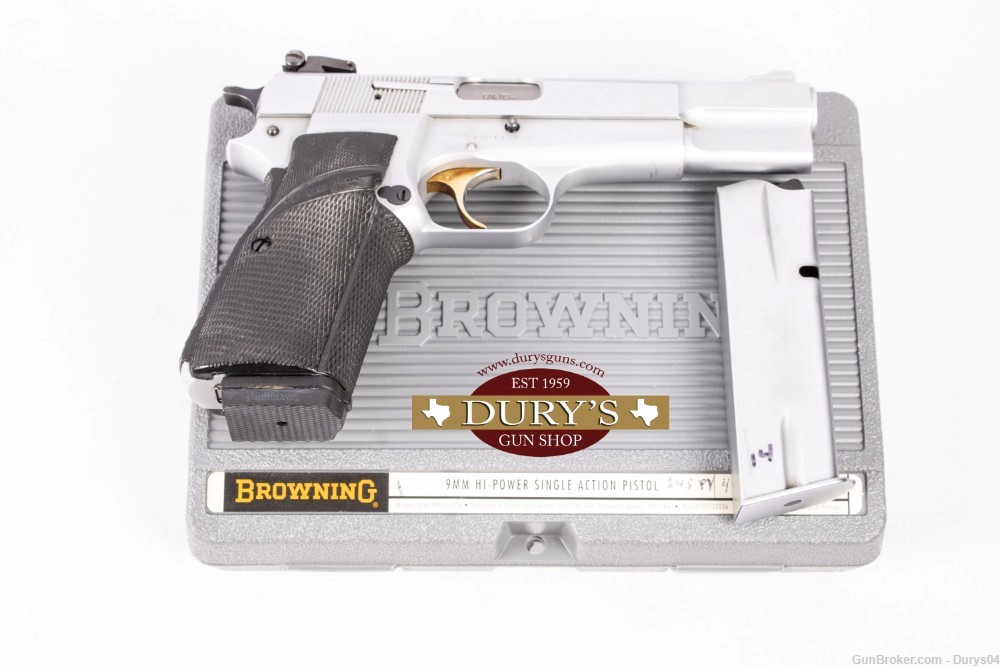 Stainless Browning HI-Power 9MM Durys # 17434-img-0