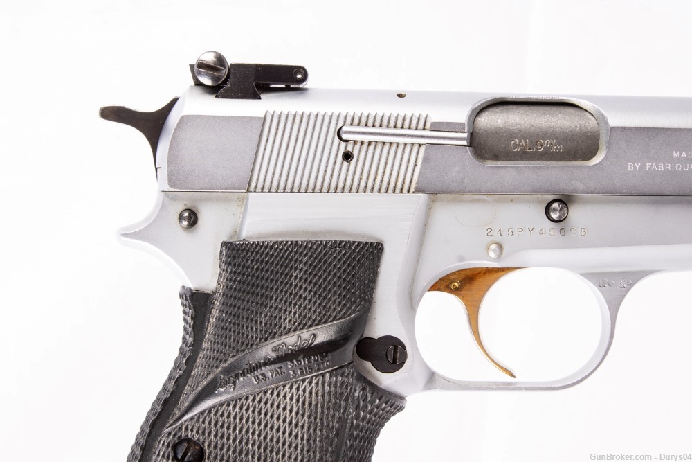 Stainless Browning HI-Power 9MM Durys # 17434-img-4