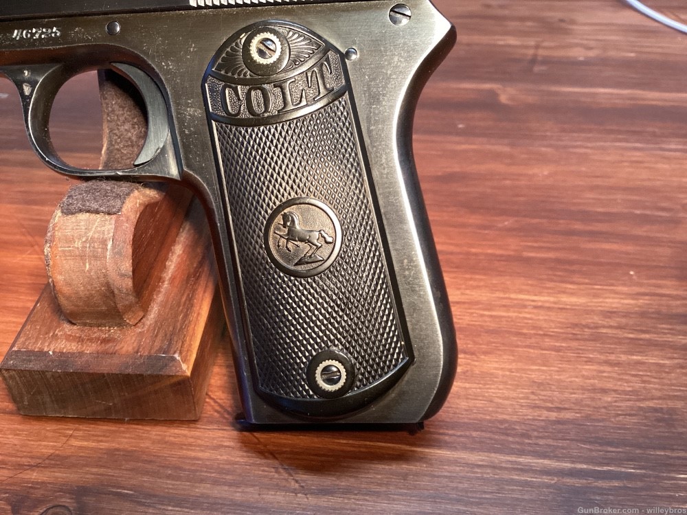 Professionally Restored 1927 Colt 1902 Hammer .38 acp 4” Original Grips-img-13