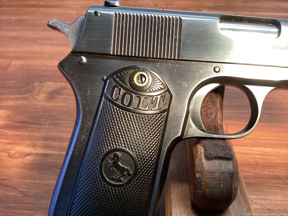 Professionally Restored 1927 Colt 1902 Hammer .38 acp 4” Original Grips-img-2