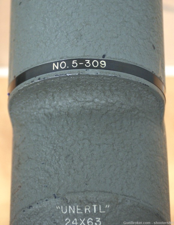 Very Fine Vintage Unertl 24 x 63 Spotting Scope Crystal Optics with Case-img-5