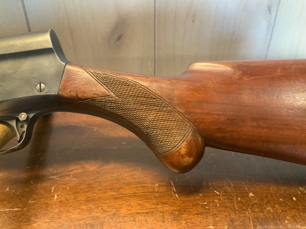 Refinished Browning Model A5 28” 16GA Cracked Forend Modified Stock-img-14