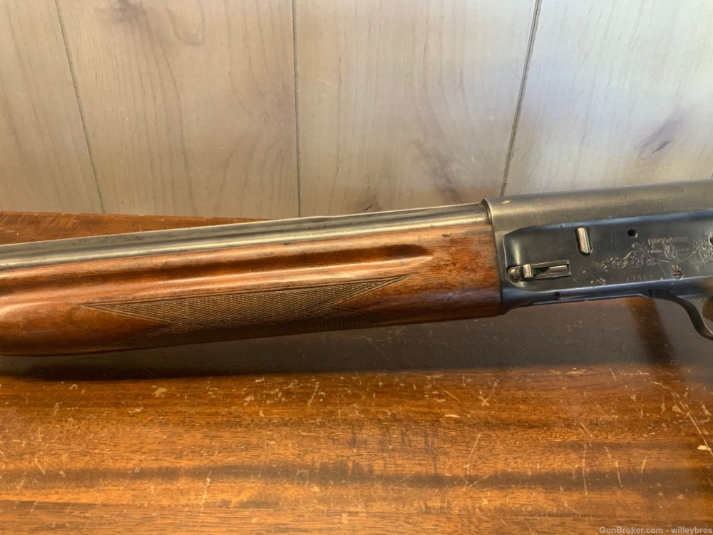 Refinished Browning Model A5 28” 16GA Cracked Forend Modified Stock-img-10