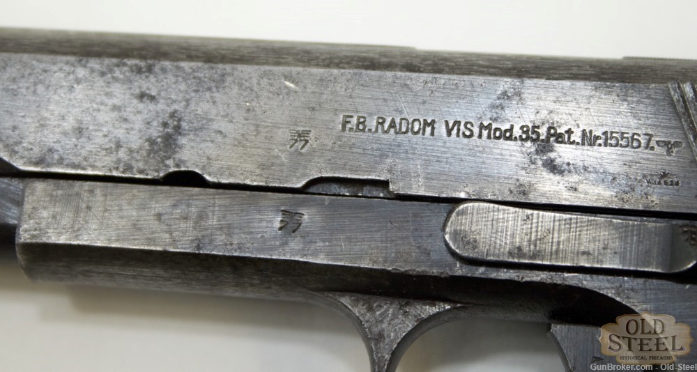 Polish FB Radom VIS-35 9mm Pistol German Marked C&R WW2 WWII-img-10