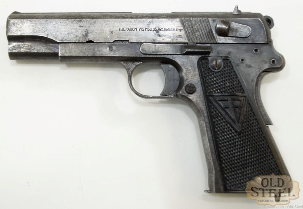 Polish FB Radom VIS-35 9mm Pistol German Marked C&R WW2 WWII-img-0