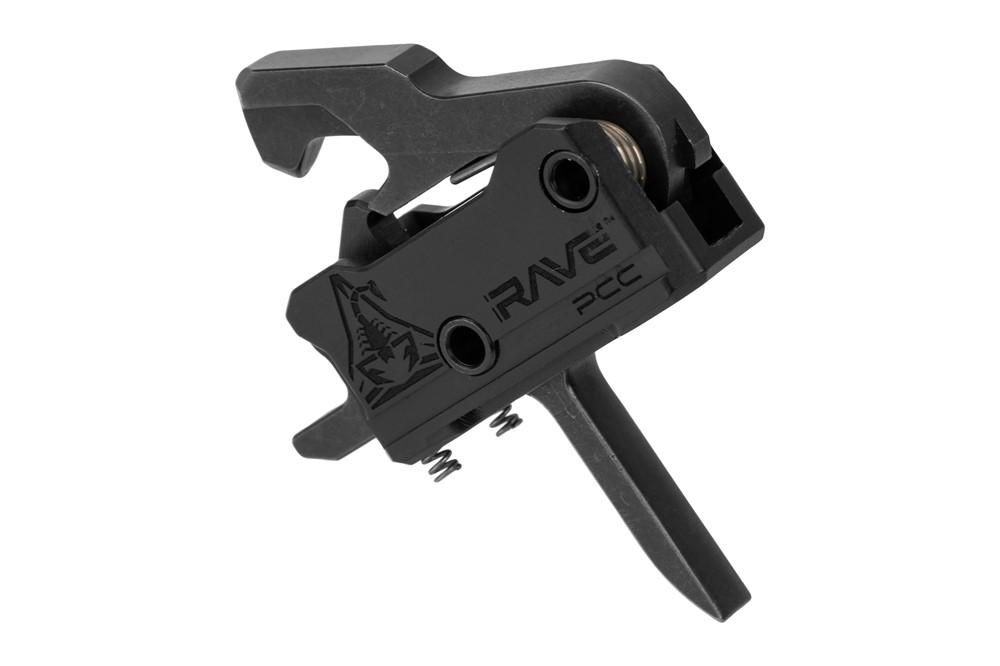 Rise Armament Rave PCC AR Trigger - Flat Bow - Anti-Walk Pins-img-0