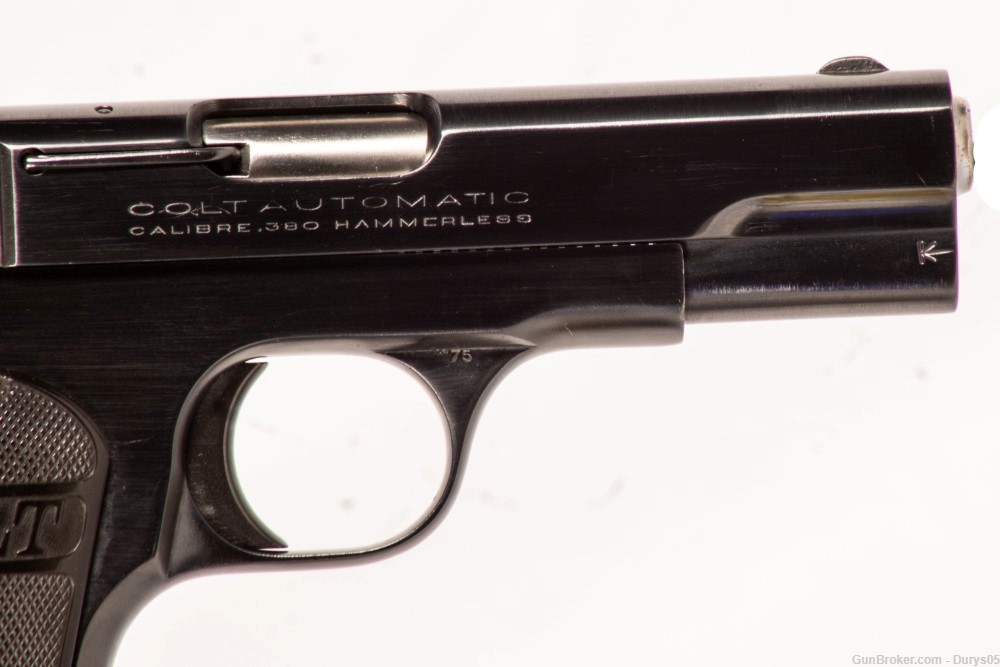Colt M1908 Pocket Hammerless (Mfd 1937)  380 ACP Durys # 17963-img-1