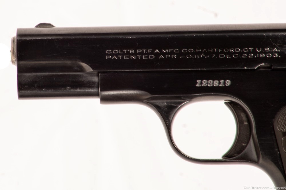 Colt M1908 Pocket Hammerless (Mfd 1937)  380 ACP Durys # 17963-img-4
