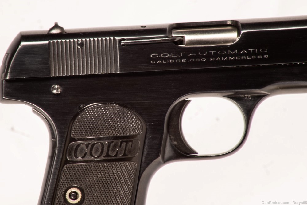 Colt M1908 Pocket Hammerless (Mfd 1937)  380 ACP Durys # 17963-img-2