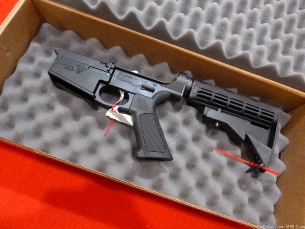 DPMS DR-10 AR308 Complete Lower Polished Trigger & Over Molded Grip Black-img-0