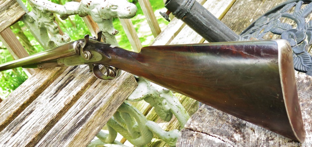 Parker Bros. 12 Ga. Underlever double barrel shotgun Antique 1874 Damascus -img-66