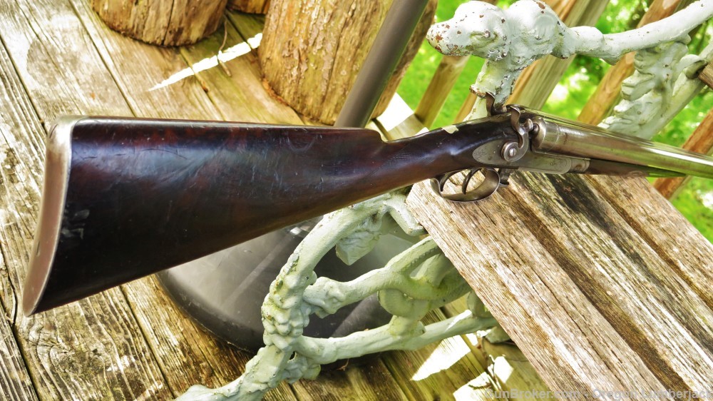 Parker Bros. 12 Ga. Underlever double barrel shotgun Antique 1874 Damascus -img-63