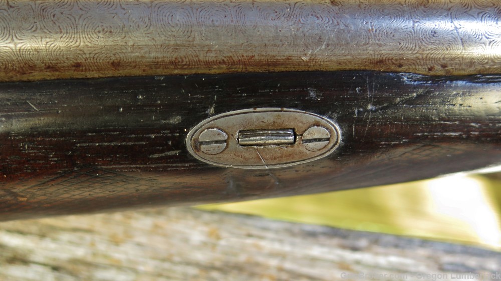 Parker Bros. 12 Ga. Underlever double barrel shotgun Antique 1874 Damascus -img-11