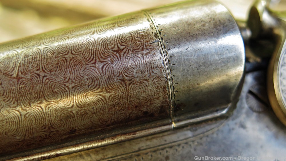 Parker Bros. 12 Ga. Underlever double barrel shotgun Antique 1874 Damascus -img-24