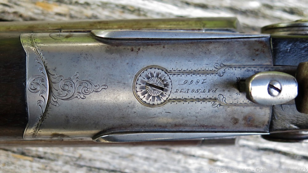 Parker Bros. 12 Ga. Underlever double barrel shotgun Antique 1874 Damascus -img-32