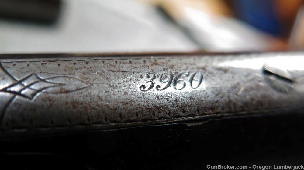 Parker Bros. 12 Ga. Underlever double barrel shotgun Antique 1874 Damascus -img-61