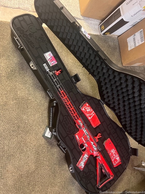 Deadpool AR-15 30rd Bundle with Custom Guitar Case, Engraved.-img-35
