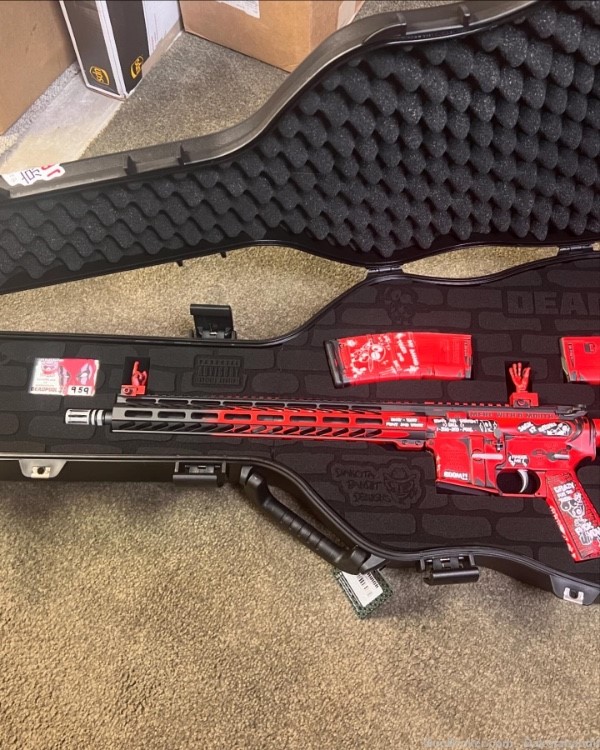 Deadpool AR-15 30rd Bundle with Custom Guitar Case, Engraved.-img-26