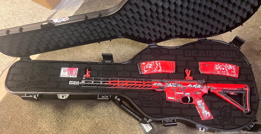 Deadpool AR-15 30rd Bundle with Custom Guitar Case, Engraved.-img-34