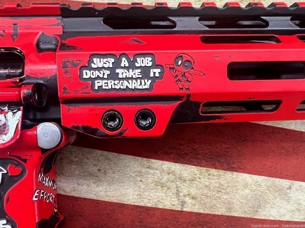 Deadpool AR-15 30rd Bundle with Custom Guitar Case, Engraved.-img-21