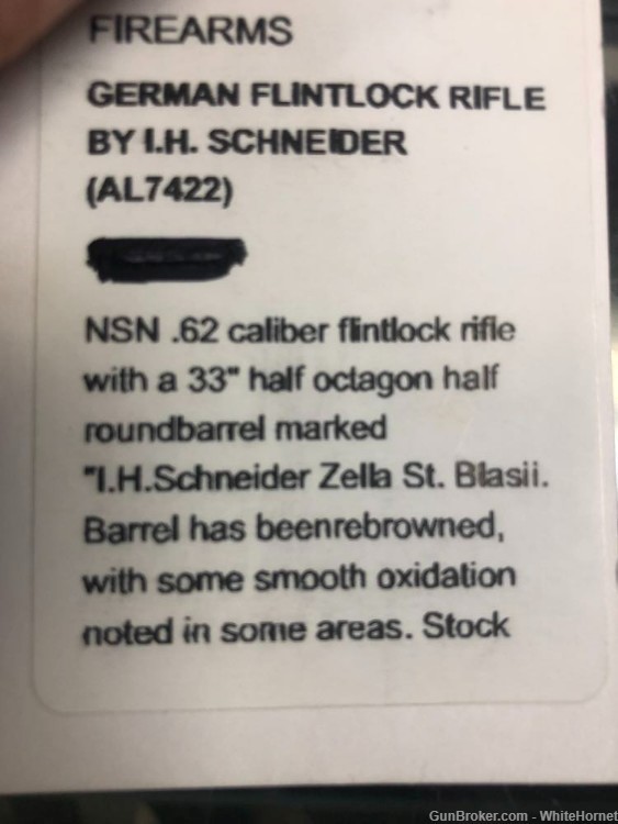ANTIQUE 1820s I.H. Schneider German Flintlock Rifle 62cal/20ga ORIG NICE!-img-13