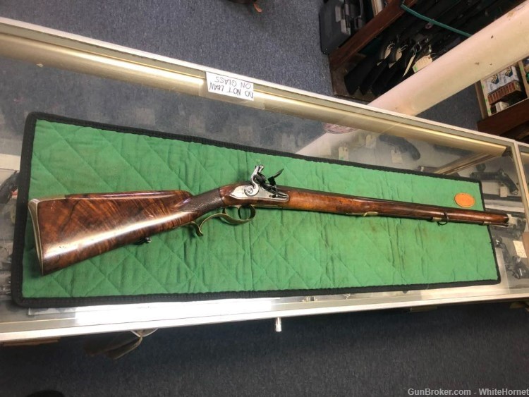 ANTIQUE 1820s I.H. Schneider German Flintlock Rifle 62cal/20ga ORIG NICE!-img-0