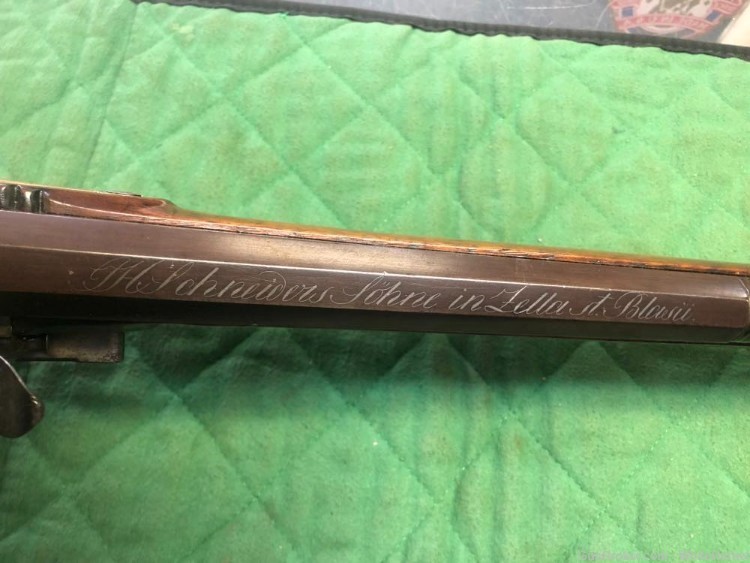 ANTIQUE 1820s I.H. Schneider German Flintlock Rifle 62cal/20ga ORIG NICE!-img-7