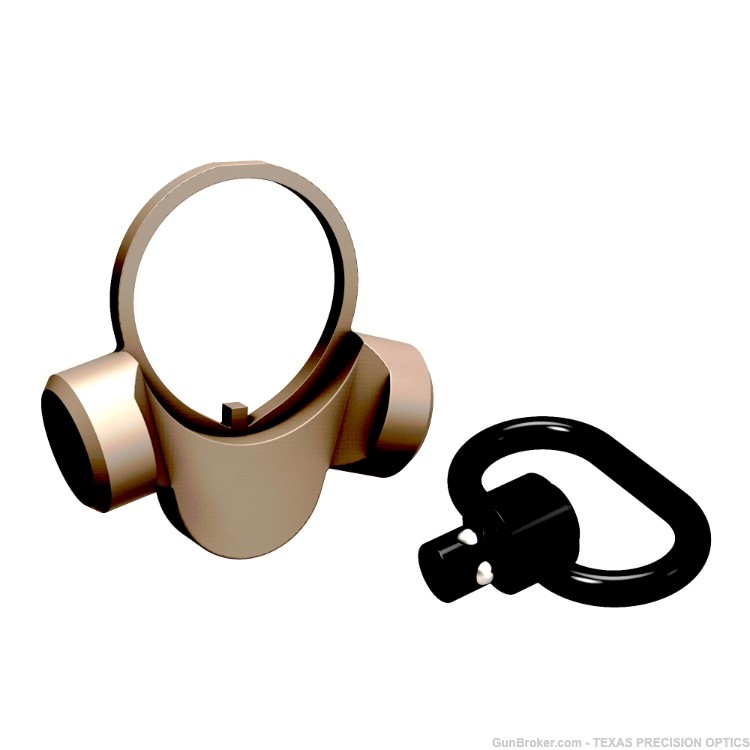 Receiver End Plate Tan Ambi Adapter Mount Point w/ QD Sling Swivel-img-0