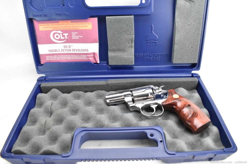 1997 Colt DS-II .38 Special BRIGHT POLISHED 2" Revolver w Original Case-img-26