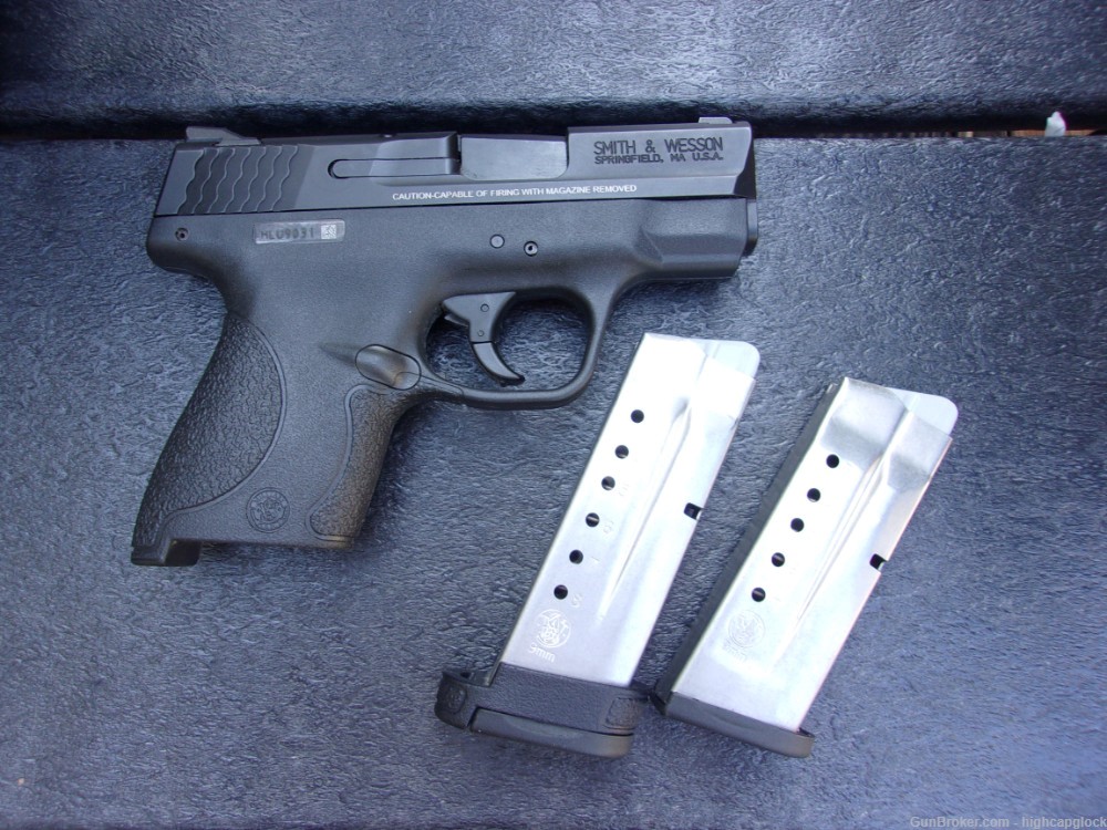 S&W Smith & Wesson M&P9 Shield 9mm 3" Pistol w/ 2 Mags REAL CLEAN $1START-img-1