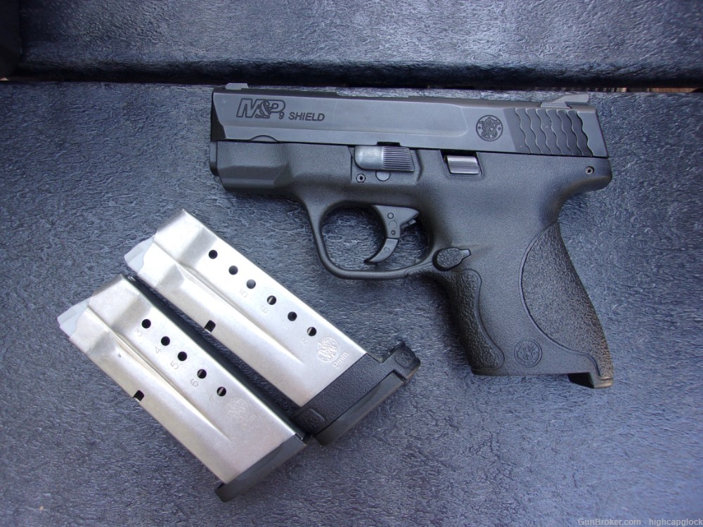 S&W Smith & Wesson M&P9 Shield 9mm 3" Pistol w/ 2 Mags REAL CLEAN $1START-img-2