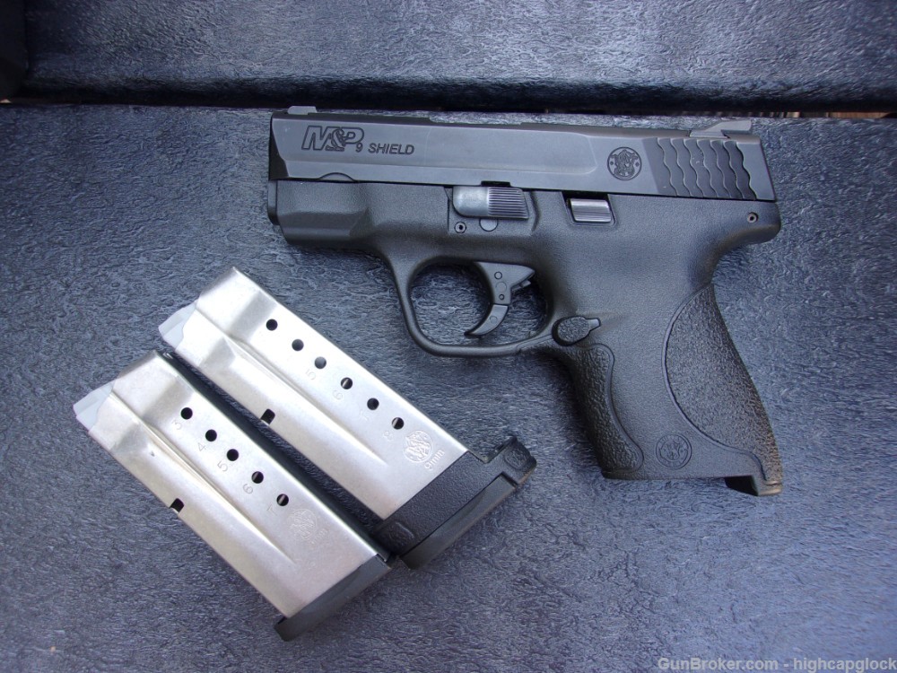 S&W Smith & Wesson M&P9 Shield 9mm 3" Pistol w/ 2 Mags REAL CLEAN $1START-img-17