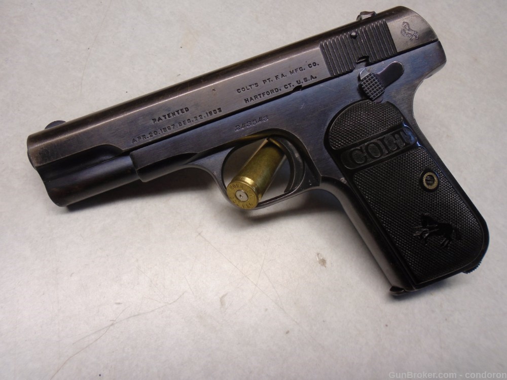 Colt Model 1903, 32 ACP pistol, manufactured 1917-img-0