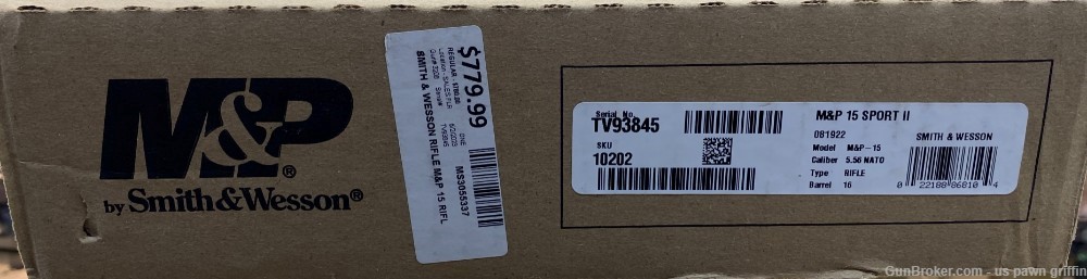 SMITH & WESSON M&P15 SPORT II 5.56MM 30+1 16" 10202 NEW-img-1