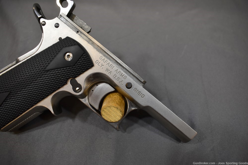 Safari Arms 1911 Frame w/ Black Checkered grips & Case-img-6