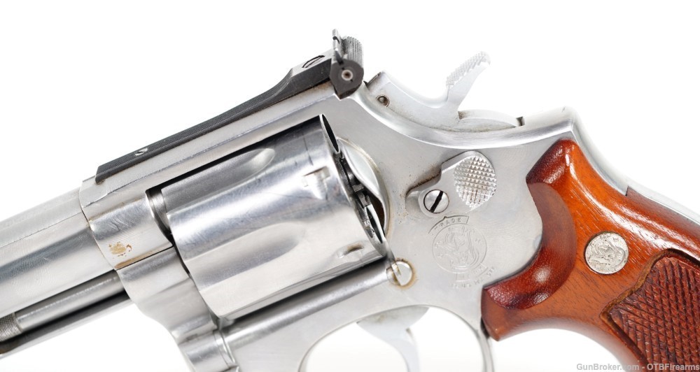 S&W 686 4" .357 mag SS with wood grips-img-2