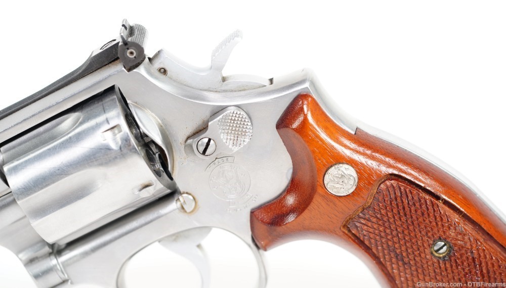S&W 686 4" .357 mag SS with wood grips-img-4