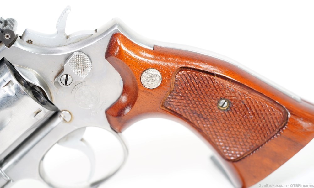 S&W 686 4" .357 mag SS with wood grips-img-5