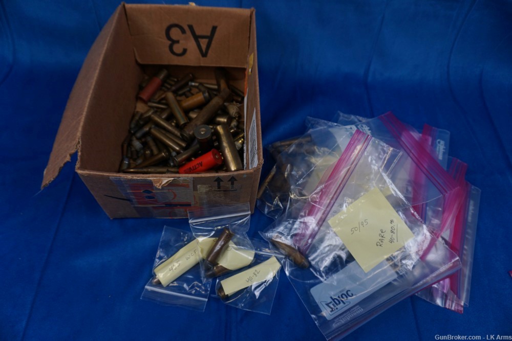 BOX OF MISC VINTAGE RARE AMMO (Winchester, Remington & more)-img-1