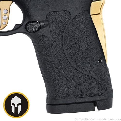 Smith & Wesson M&P380 Shield EZ - 3.8" Ported Bbl (.380 ACP) - Gold/Black-img-5