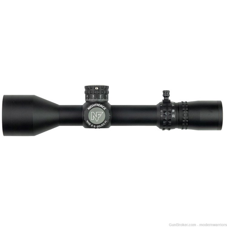 Nightforce NX8 2.5-20x50mm F1 - 30mm Tube - Illum MOA-XT FFP Reticle -Black-img-0